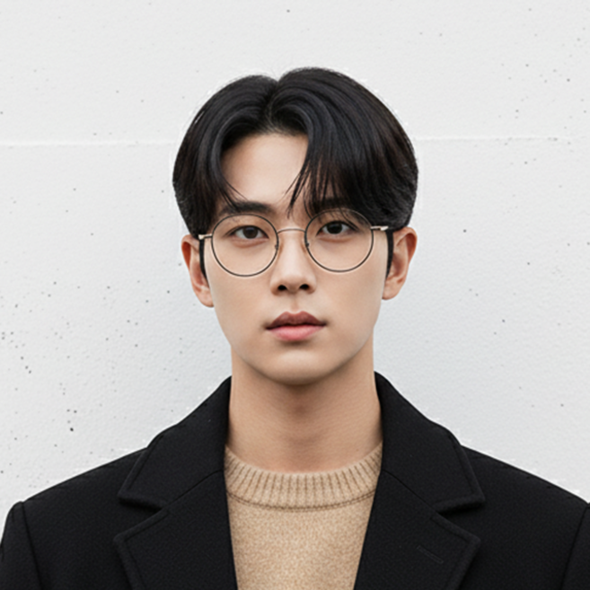 스타일호른 스마트폰 컴퓨터 눈부심 블루라이트 차단안경 정원형 빅사이즈 안경테