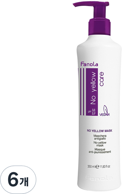 파놀라 노옐로우 헤어마스크, 350ml, 6개