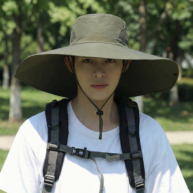 율샵 선쉴드 자외선 차단 챙넓은 모자