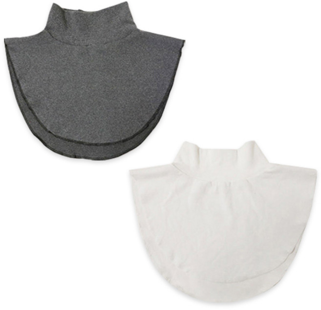 리츠제이 남녀공용 목만있는 무지 페이크 목폴라 1+1