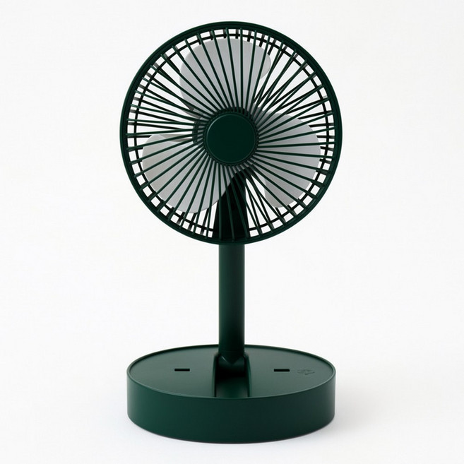 윈디제로2 접이식 무선 탁상용 선풍기 캠핑 미니 무소음 서큘레이터, 그린