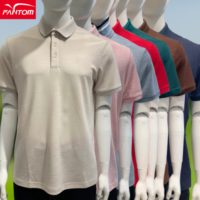5층 [신사] 팬텀 골프 (26 S/S) 남성 큐프라 카라 반팔 티셔츠 211F2TO802_송파점