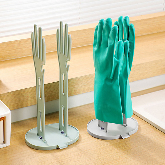 물빠짐 고무장갑 흡착식건조대 고무장갑 Q076, 단품