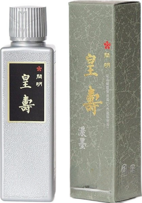 汶采 開明皇壽濃墨 書法繪畫專用墨液, 1瓶, 1L