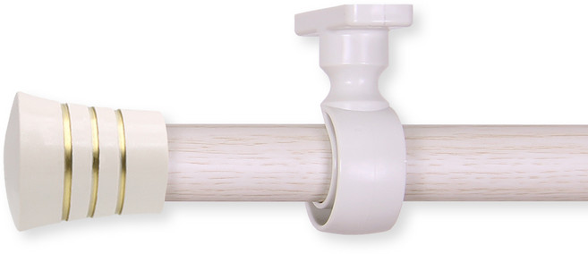 한국레일갤럭시 25mm NEW 라인 네오2 커튼봉 커텐봉, 아이보리 라인