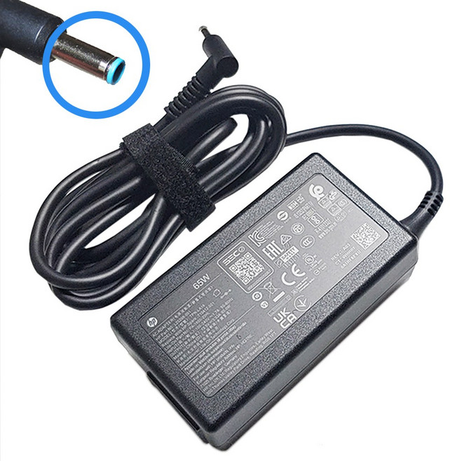 HP 정품 노트북 어댑터 충전기 19.5V 3.33A 65W 블루팁 4.5X3.0mm TPN-LA16, TPN-LA16 블루팁 65w, 1개