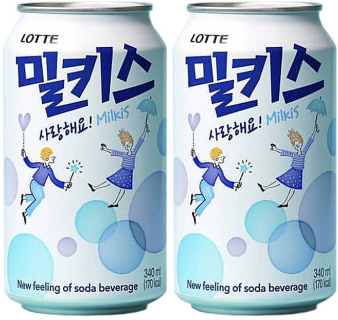 롯데 밀키스 340ml x 48캔 (24캔x2박스), 48개
