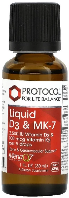 프로토콜 포 라이프 발란스 액상 비타민D3 및 MK-7 30ml(1floz), 1개 - 쿠팡