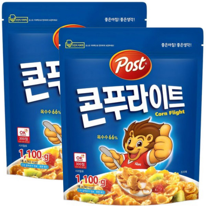 포스트 씨리얼 대용량 콘푸라이트 2200g+랜덤 시리얼, 2.2kg, 1개