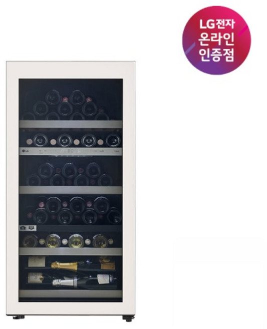 (LG전자) DIOS(디오스) 와인셀러 오브제컬렉션 77병 (베이지/W0772GB)