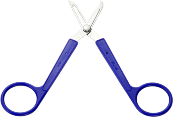 MADAN 마단밴딩가위 MBS-S01 고무줄 자르는가위 말티즈 고무줄자르는가위, 1개, 로얄블루