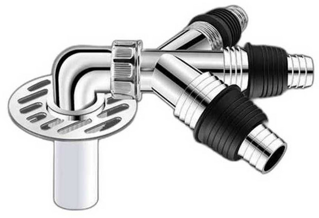 트랩 정리 소켓 배수관 세탁기 3구 연결캡 배수구 하수구 호스 건조기, A형 3배수 (넘침 및 역류 방지), 1개