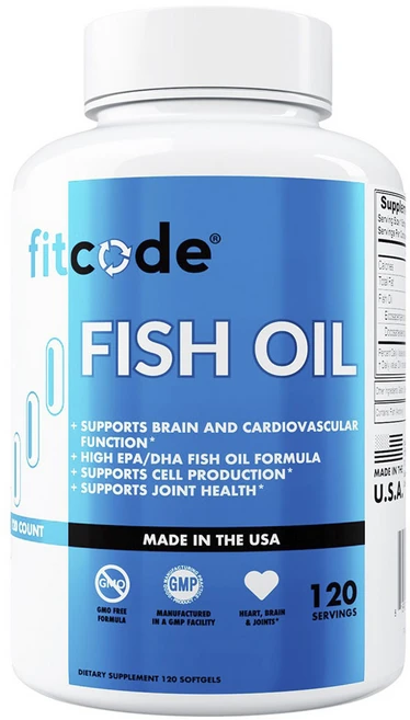 핏코드 피쉬 오일 소프트젤, 1개, 120정 - 쿠팡