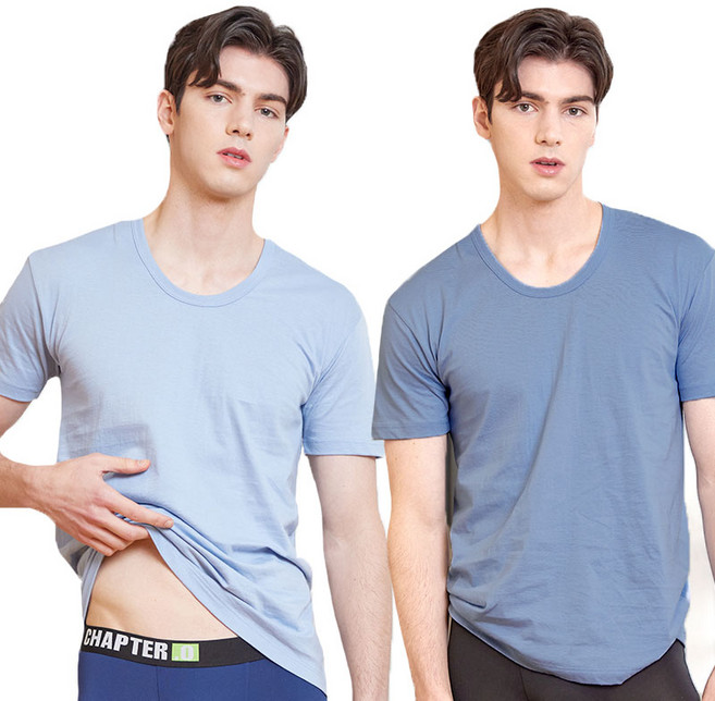 [BYC] 남자 유색 라운드 반팔런닝 2매세트