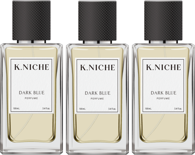 케이니치 다크블루 남자 여자 향수 오드퍼퓸, 3개, 100ml