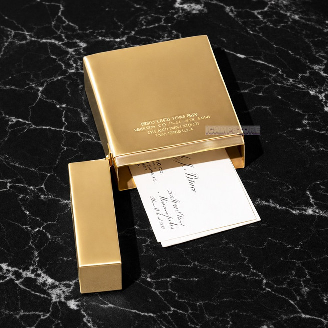 푸에브코 황동 카드 케이스 명함 케이스, 1개