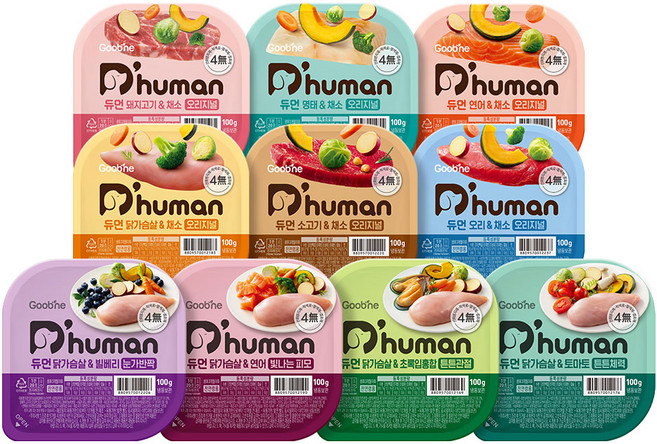 자연화식 베스트SET 100g 10종 45팩, 45개, 소+닭+오리+연어