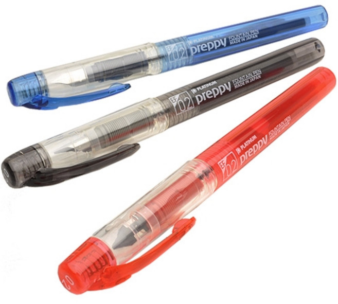 [플래티넘] 뉴 프레피 0.2 EF촉 만년필, PPQ-300/프레피 만년필/EF촉/0.2/흑, 흑색