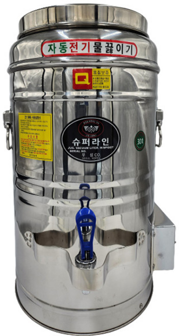 우성금속 슈퍼라인 스텐 자동 전기 물끓이기 물통 라면 육수 온수통, 전기물끓이기 60호