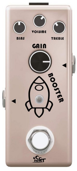 ISET전기 기타 베이스용 부스터 이펙트 페달 아날로그 로켓 부스트 트루 바이패스, Distortion, Distortion