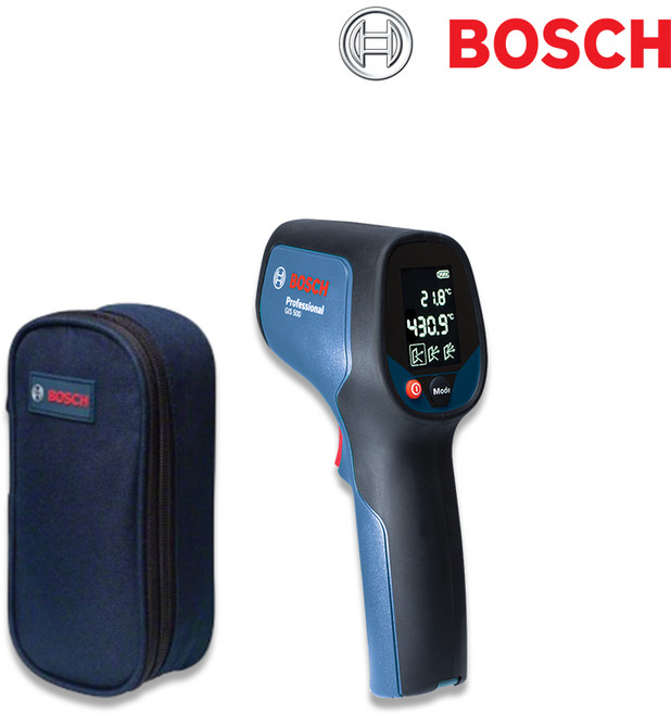 보쉬 적외선 온도측정기 열감지기 온도계 GIS 500, 기본, 1개