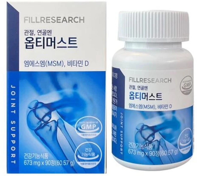 [공식판매처] 옵티머스트 영양제 관절 연골 optiMSM 99.9%, 90정, 1개 - 쿠팡