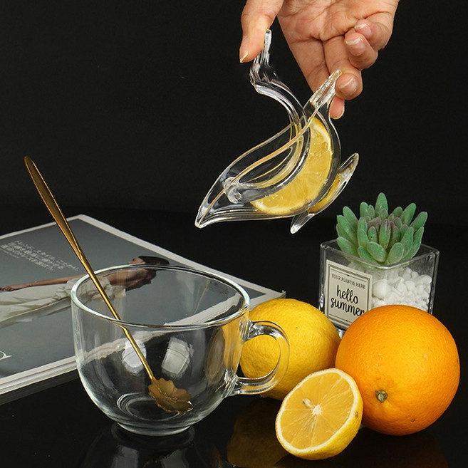 버드 과일착즙기 레몬 스퀴즈 스퀴져 즙짜개 즙짜기 라임 오렌지 레몬 과일착즙기 하이볼 과일즙짜기 투명 N595, 단품, 1개