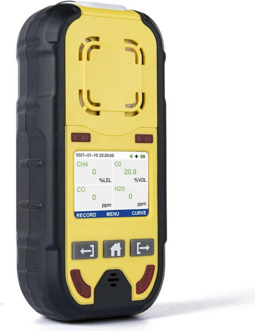 펌프 흡입식 디지털 가스 감지기 모니터 산소 수소 탄산화물 일산화 가연성 누출, 1개