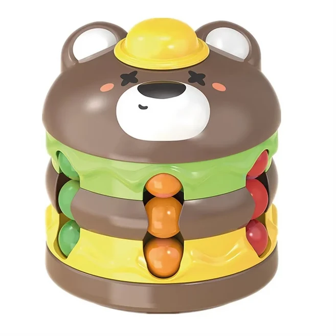 매직 빈 큐브 손가락 자이로 회전 안티 스트레스 완화 지능 개발 감압 Fidget 장난감 성인 어린이 선물, 19 As shown