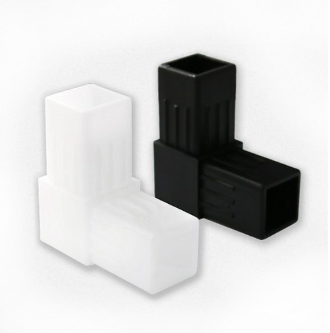 25mm 사각파이프 연결 소켓 플라스틱 스틸 조인트 보강철물, 1개