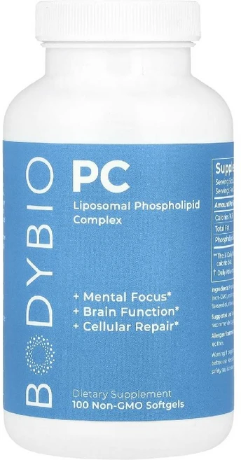 바디바이오 PC Liposomal 리포조말 포스포리피드 콤플렉스 소프트젤 100정, 1개 - 쿠팡