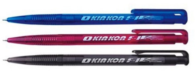 黑金剛 O KIN KON OKK-161 F1晶鑽活性筆 自動原子筆 中性筆 0.6mm, 1個, 紅 (50入/組)