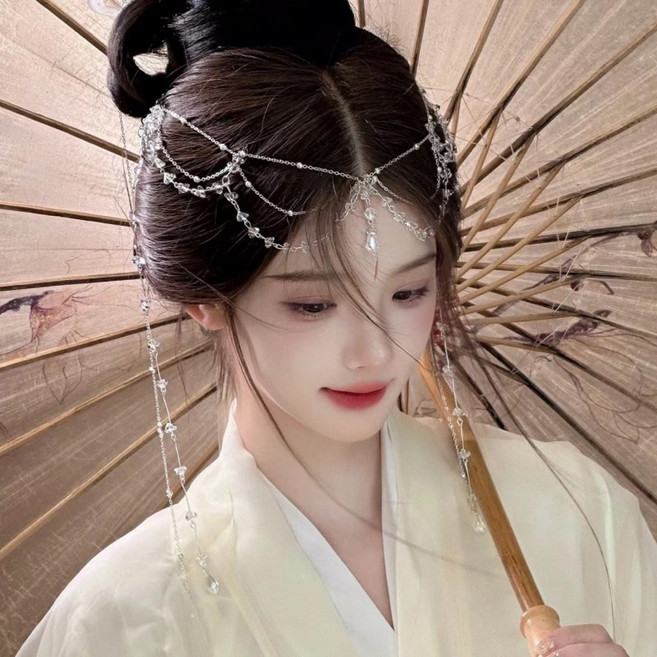 ZMBIRD 크리스탈 비즈 이마체인 N5370