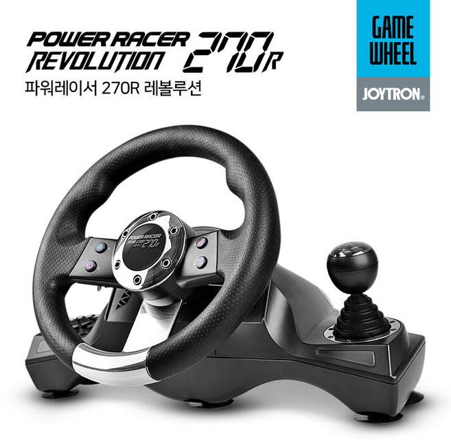 조이트론 파워레이서 레볼루션 레이싱휠 닌텐도 스위치 / PS3 / PS4 / PC / XBOX 호환, 270R, 1개