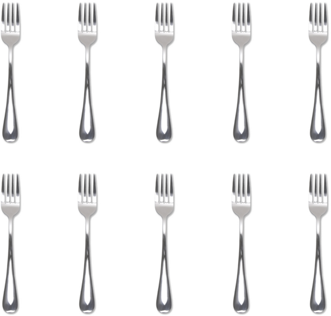 스텐 샤틴 디저트 빵 포크 10p, 10개