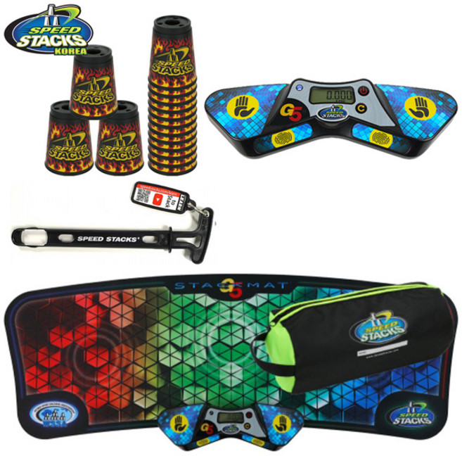 스피드스택스 블랙프레임 + 퀵스템 포함 스택매트세트 풀세트, 블랙프레임 + 퀵스템 +프로스택매트세트, 1개