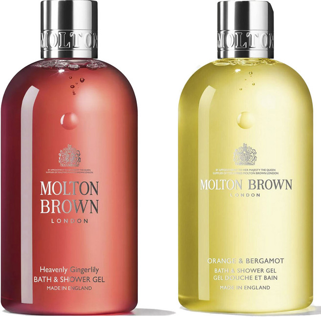 몰튼브라운 헤븐리 진저릴리 배스 앤 샤워 젤 300ml + 오렌지 & 베르가못 배쓰 샤워 젤 300ml, 1세트