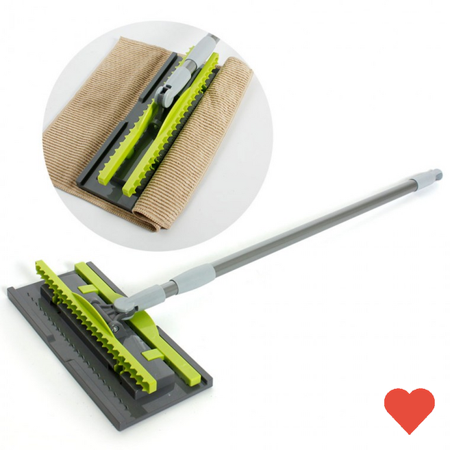 청소용품 집게형 밀대 청소기 와이퍼 2단길이조절 극세사, 클래식크린와이퍼2단교체용0329