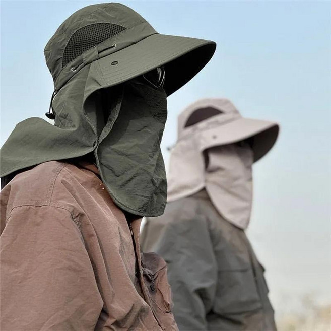 漁夫帽 男 登山 釣魚 速乾 遮陽 護頸 防曬 登山帽 太陽帽