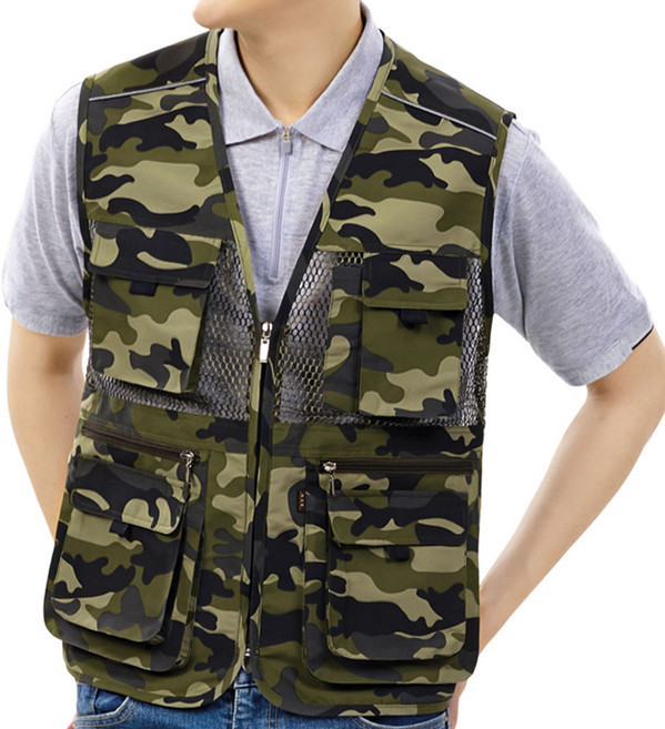 에이스 작업조끼 남성 안전 작업복 낚시 조끼 인쇄가능