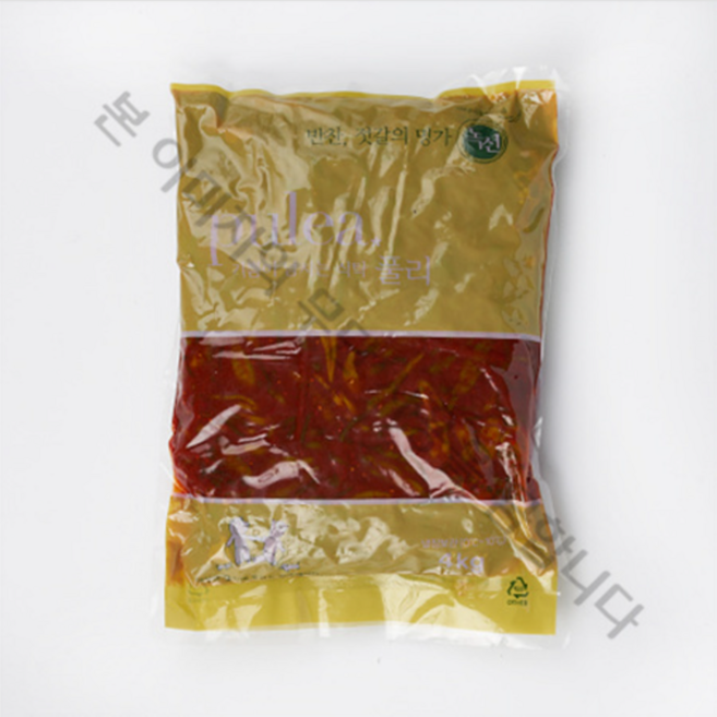 녹선 양념고추지 4Kg, 1개
