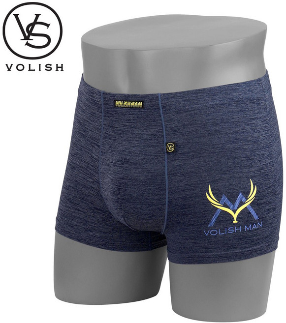 볼리쉬 부드러운 인팅원단 고급 사각 스판 드로즈 남성팬티 낱매 친환경포장 3매묶음 225002