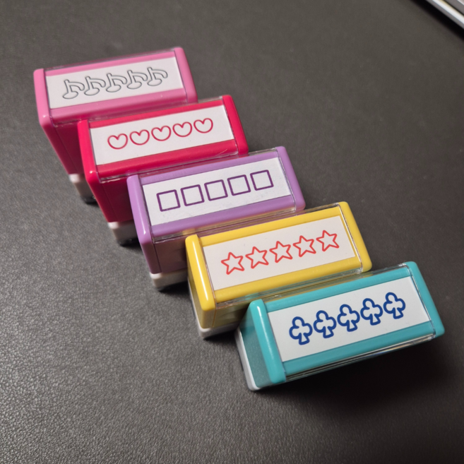 [ 탬스탬스 ] 2026수능 모의고사 학습 반복 복습 오답 수학 공부 체크 문제 문제집 학습지 숙제 풀이 다섯 모양 도장 스탬프, 네모