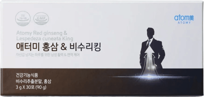 애터미 홍삼&비수리킹 남자 갱년기 영양제, 1박스, 3g