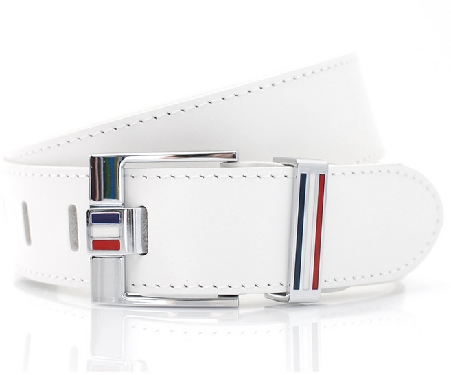 카시니 이탈리아 천연 통가죽 벨트 3.3cm 골프 캐주얼 빅사이즈 가능 (CSBT009) <국내생산>, M, 화이트, 1개