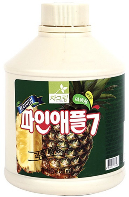 차그림 파인애플 주스 850ml 과일 농축액, 1개