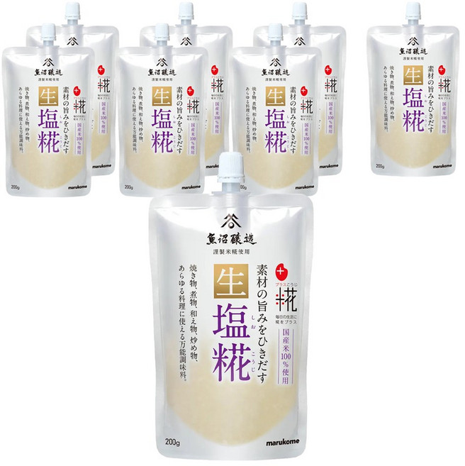 마루코메 생 소금누룩, 200g, 8개