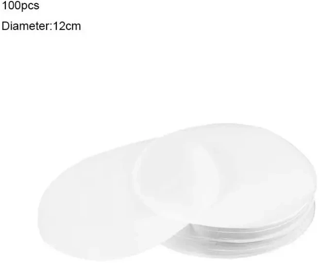 햄버거 압축 패티용 붙지 않는 베이킹 페이퍼 케이크 둥근 사각형 100 개, 1개, 04 round 12cm