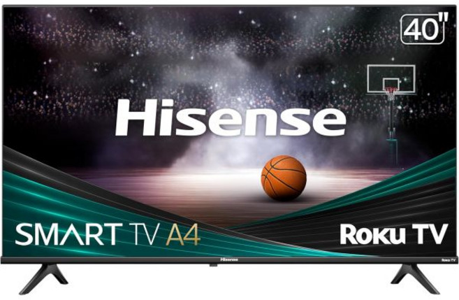 Alexa 호환성이 있는 하이센스 32인치 클래스 A4 시리즈 HD 720p 스마트 Roku TV(32A4HNR 2024 모델) - 돌비 오디오 슬림 베젤 디자인 Goog, 40-Inch
