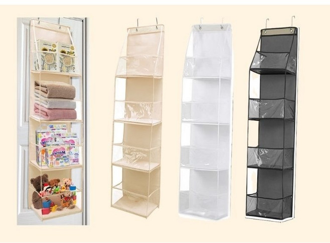 GLOWFY 문걸이 다용도 정리함 수납함 인형정리함 보관함, 그레이